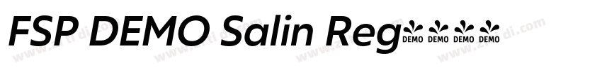 FSP DEMO Salin Reg字体转换 FSP DEMO Salin Reg字体转换